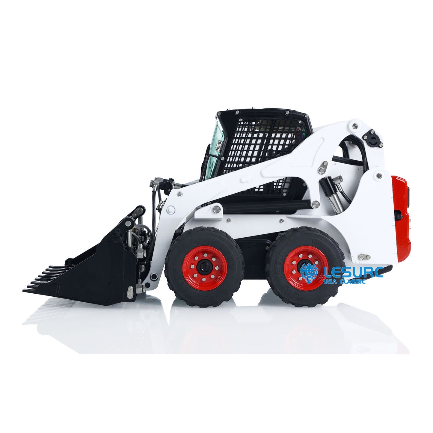 LESU 1/14 Hydraulic RC Loader Wheeled Skid-Steer Aoue LT5H I6S Radio Cars