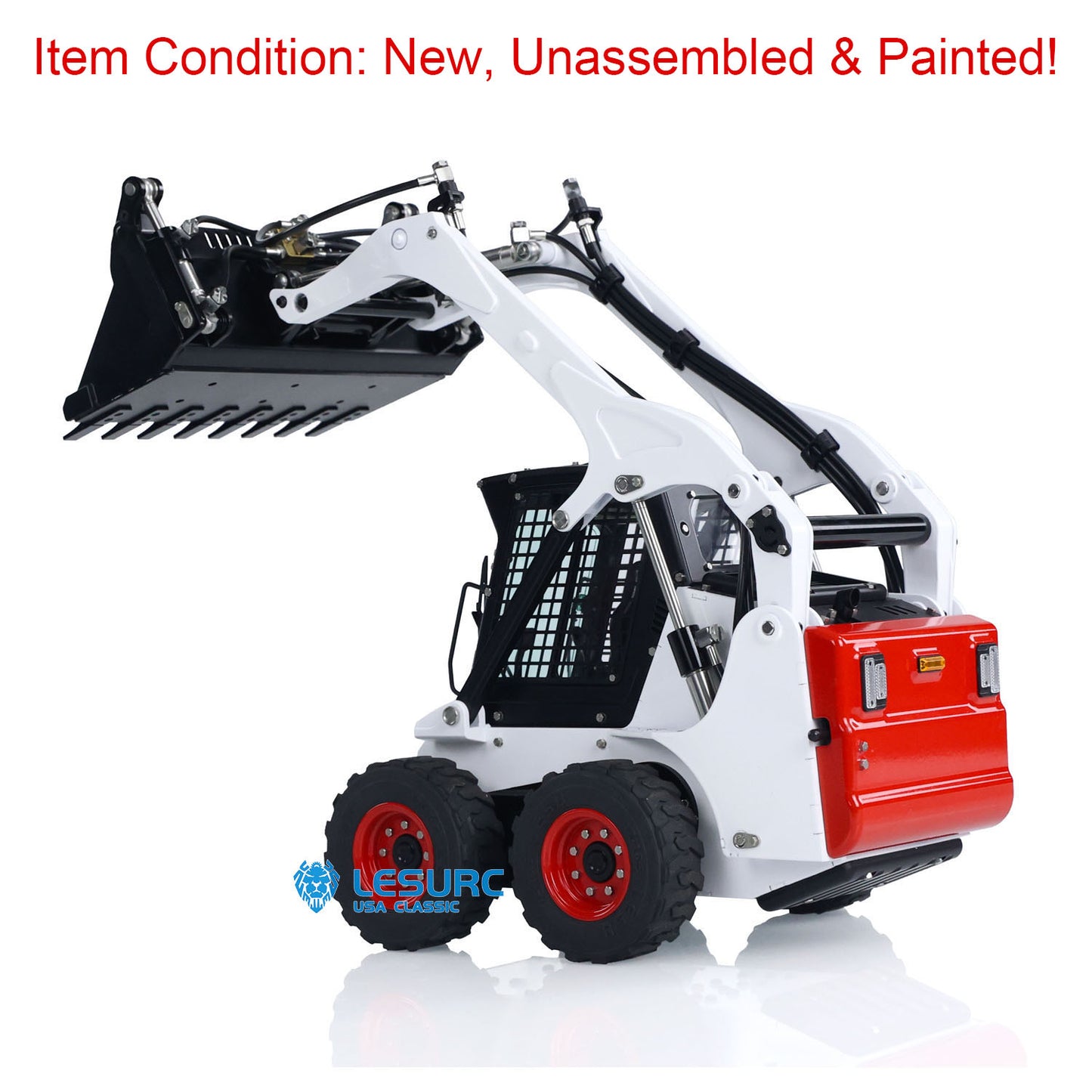 LESU Aoue LT5H 1/14 Metal RC Hydraulic Skid Steer Loader A0008 KIT with Light Sound System for Construction Model Builders