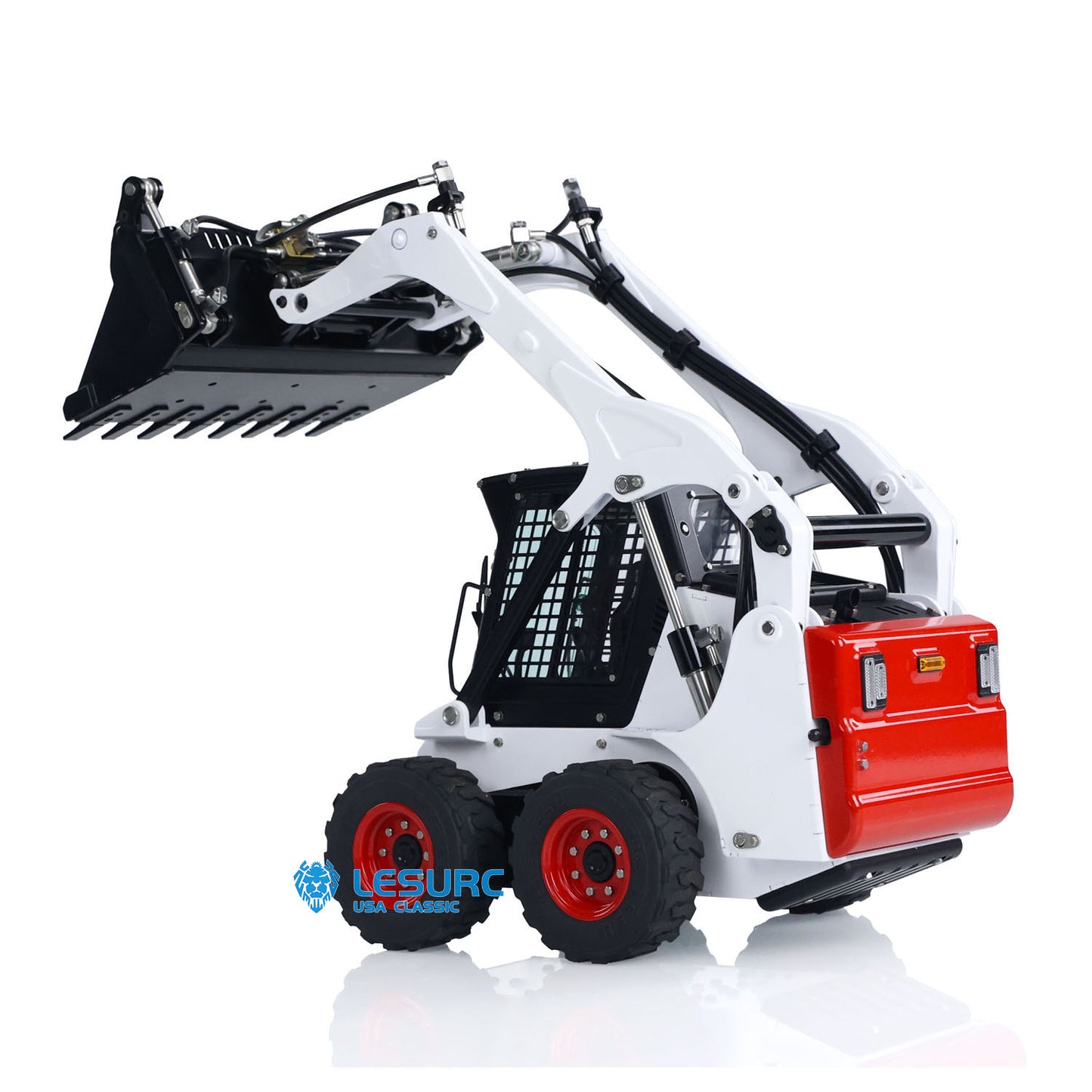 LESU 1/14 Hydraulic RC Loader Wheeled Skid-Steer Aoue LT5H I6S Radio Cars