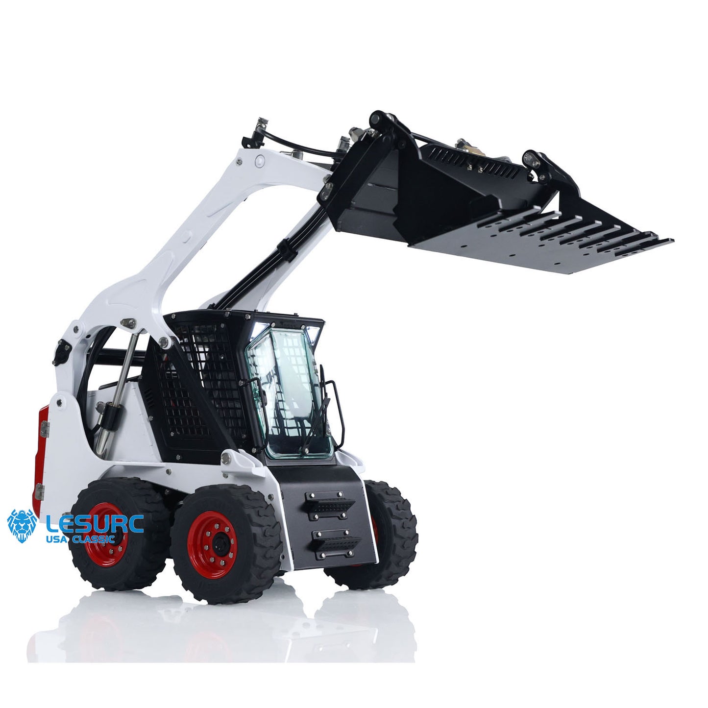 LESU Aoue LT5H 1/14 Metal RC Hydraulic Skid Steer Loader A0008 PNP with Light Sound System for Engineering Vehicle Enthusiasts