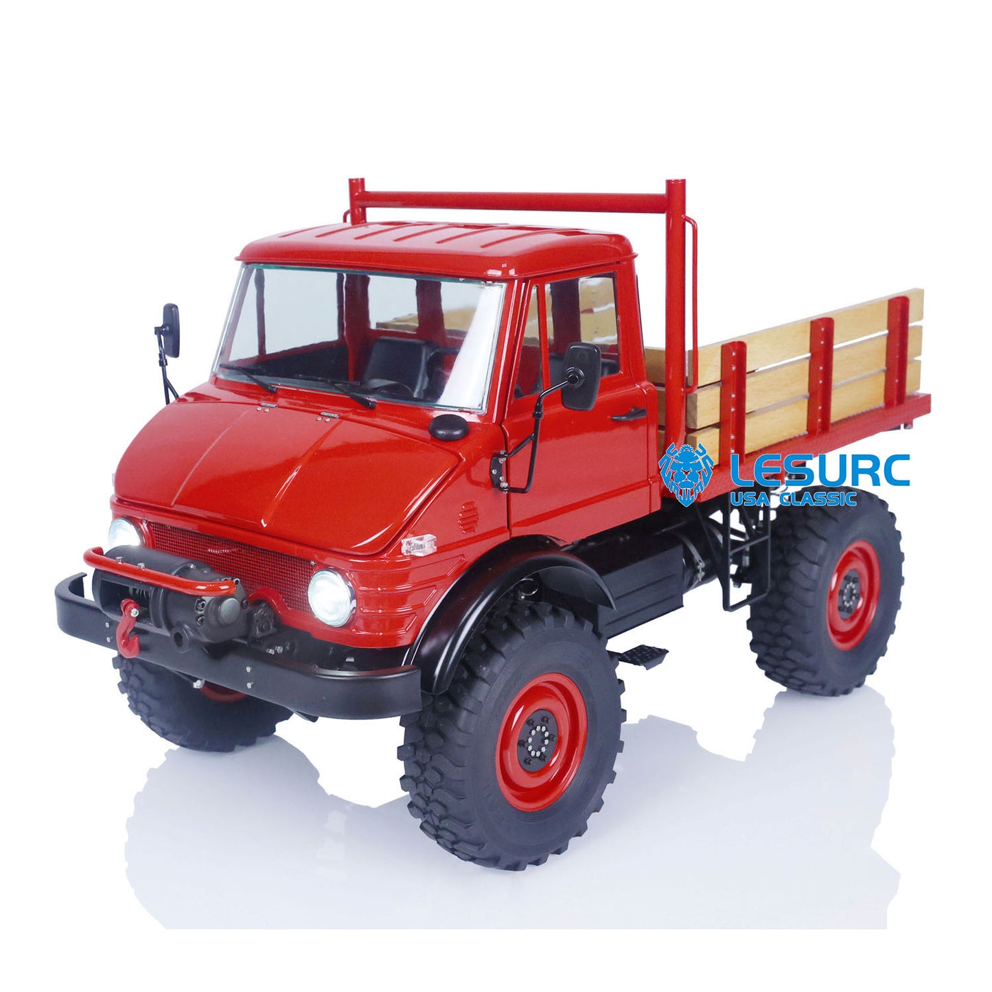 1/10 LESU 4x4 Metal RC Off-Road Vehicles for Unimog U406 Painted Assembled Car