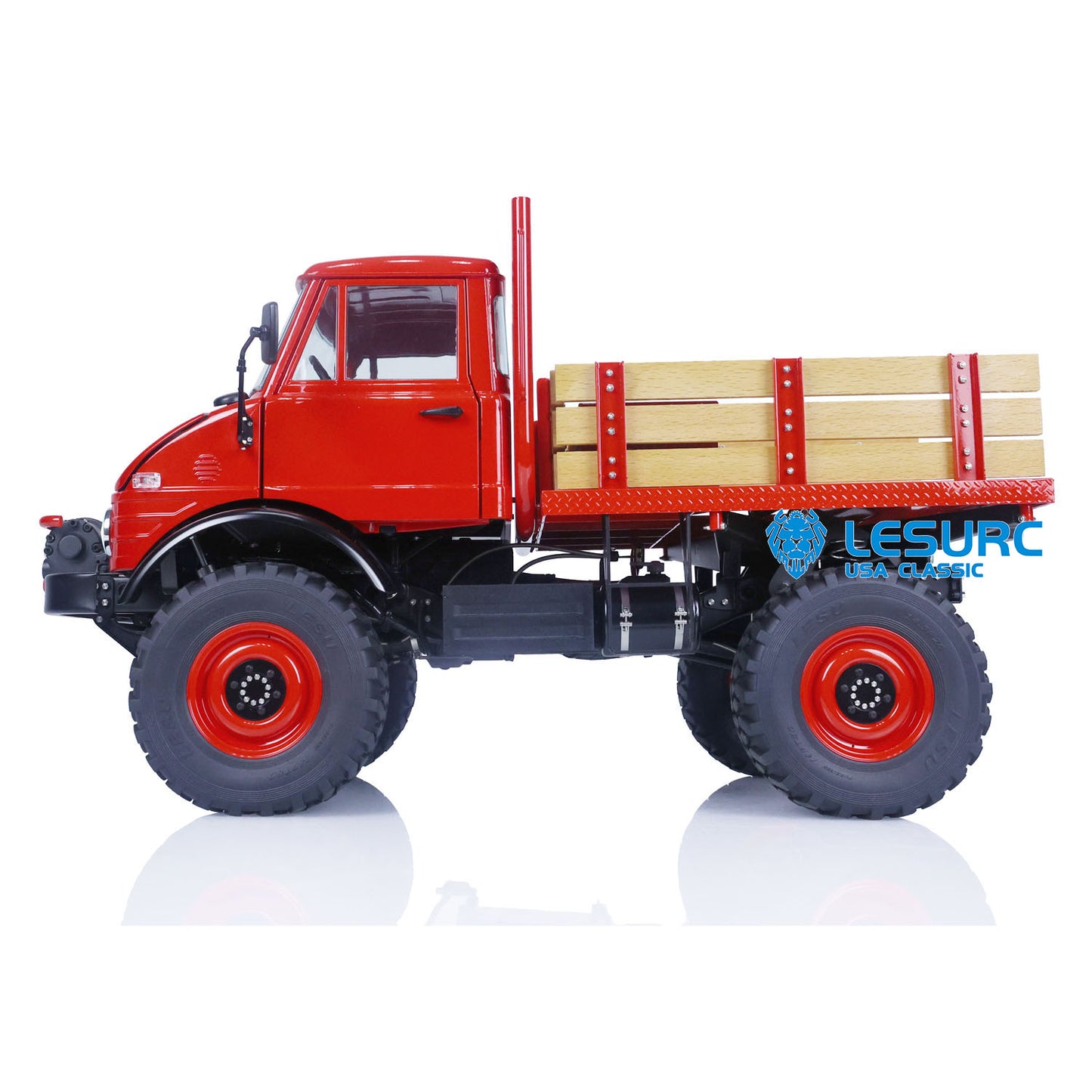 1/10 LESU 4x4 Metal RC Off-Road Vehicles for Unimog U406 Painted Assembled Car