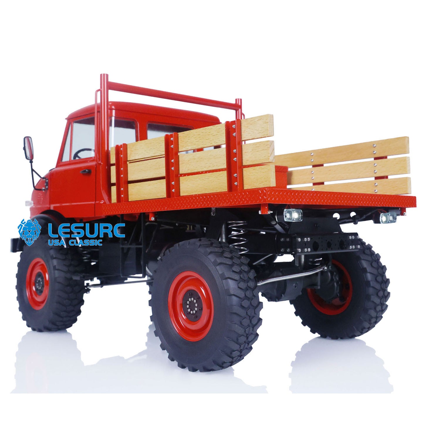 1/10 LESU 4x4 Metal RC Off-Road Vehicles for Unimog U406 Painted Assembled Car