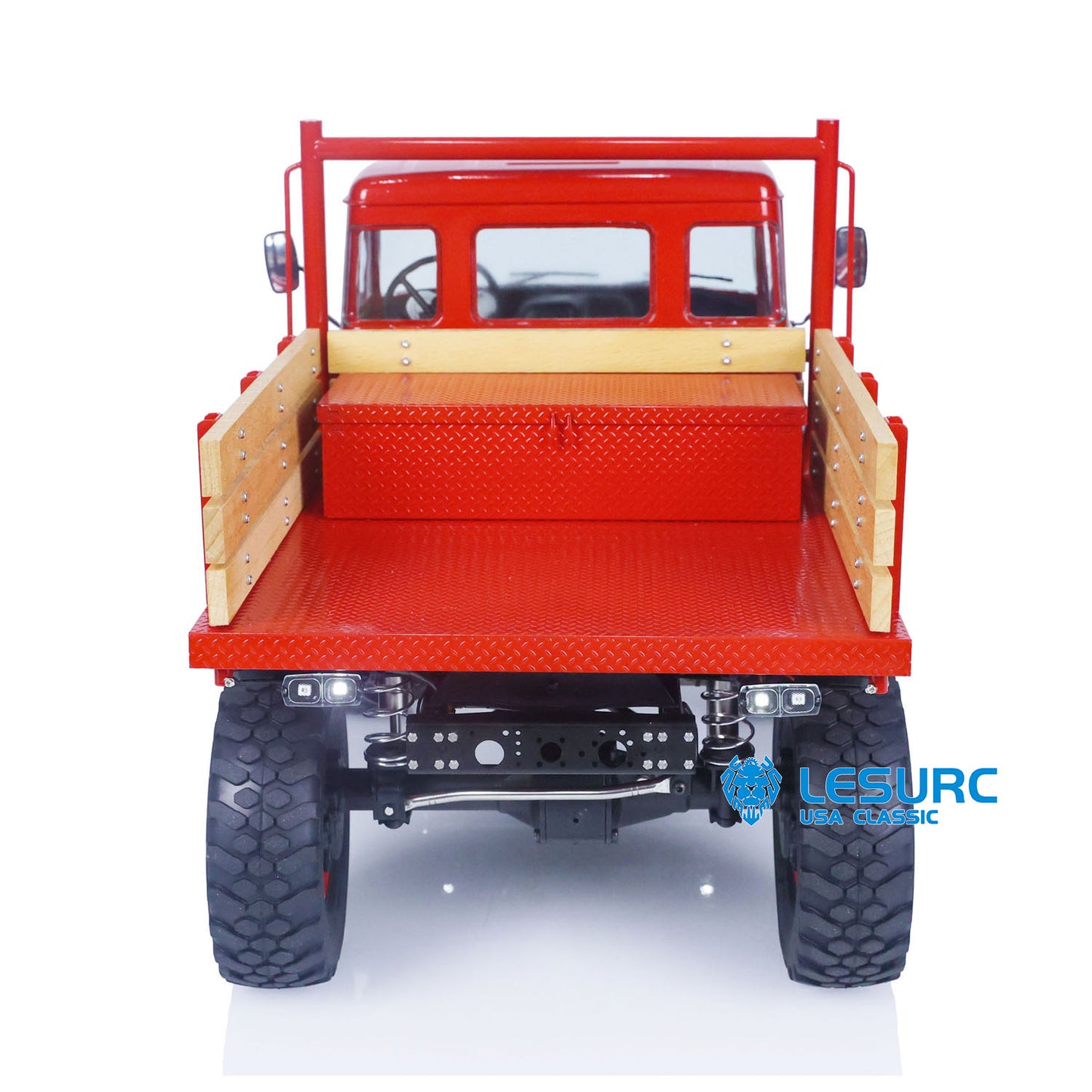 1/10 LESU 4x4 Metal RC Off-Road Vehicles for Unimog U406 Painted Assembled Car