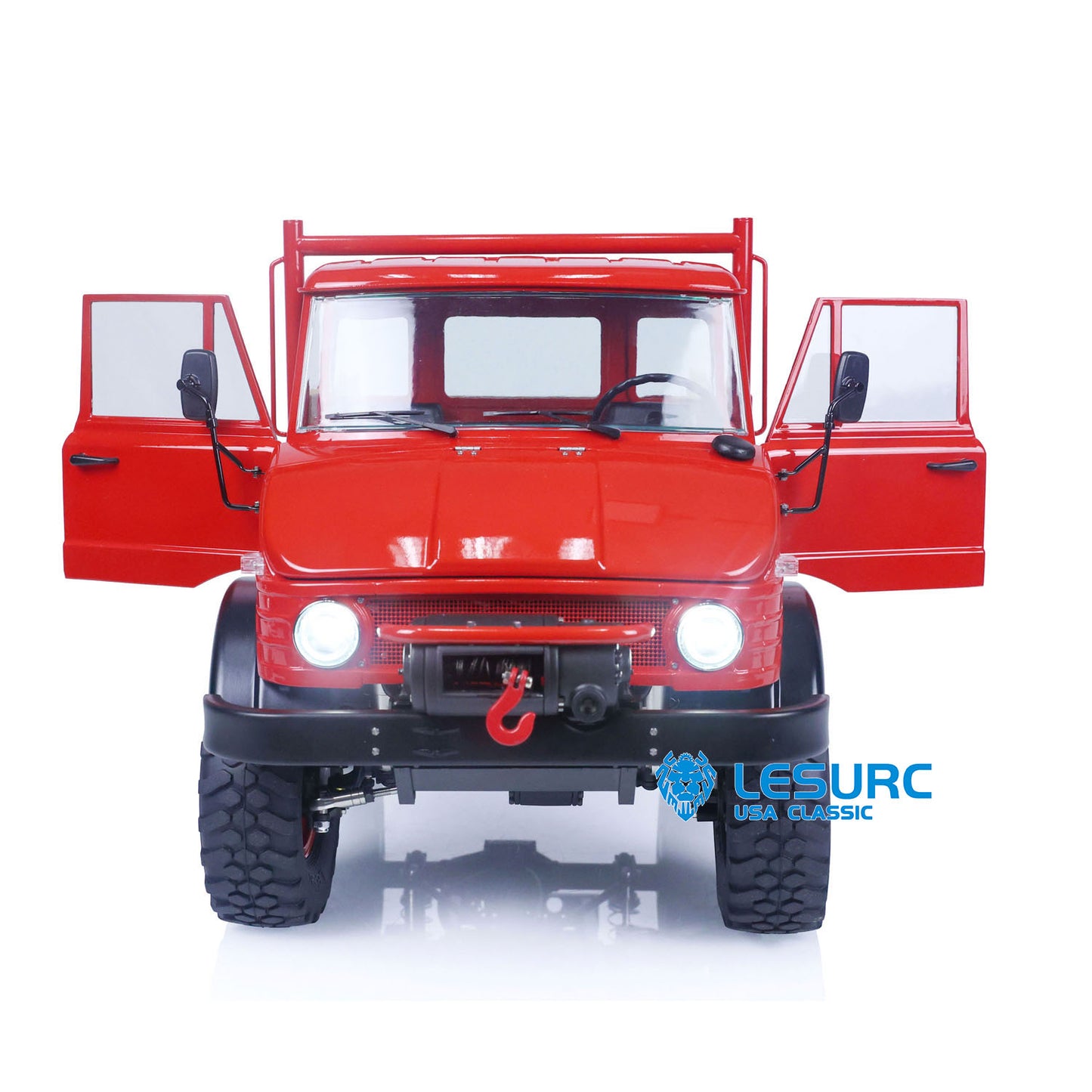 1/10 LESU 4x4 Metal RC Off-Road Vehicles for Unimog U406 Painted Assembled Car