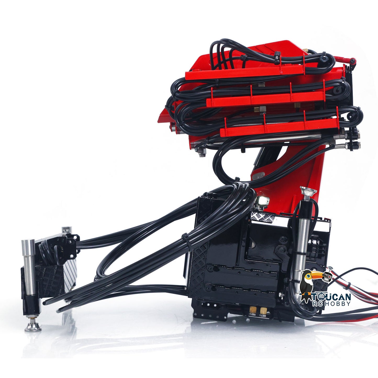 LESU 1/14 RC Model Parts Hydraulic Truck Crane W/ Control Valve Oil Pump Dumper