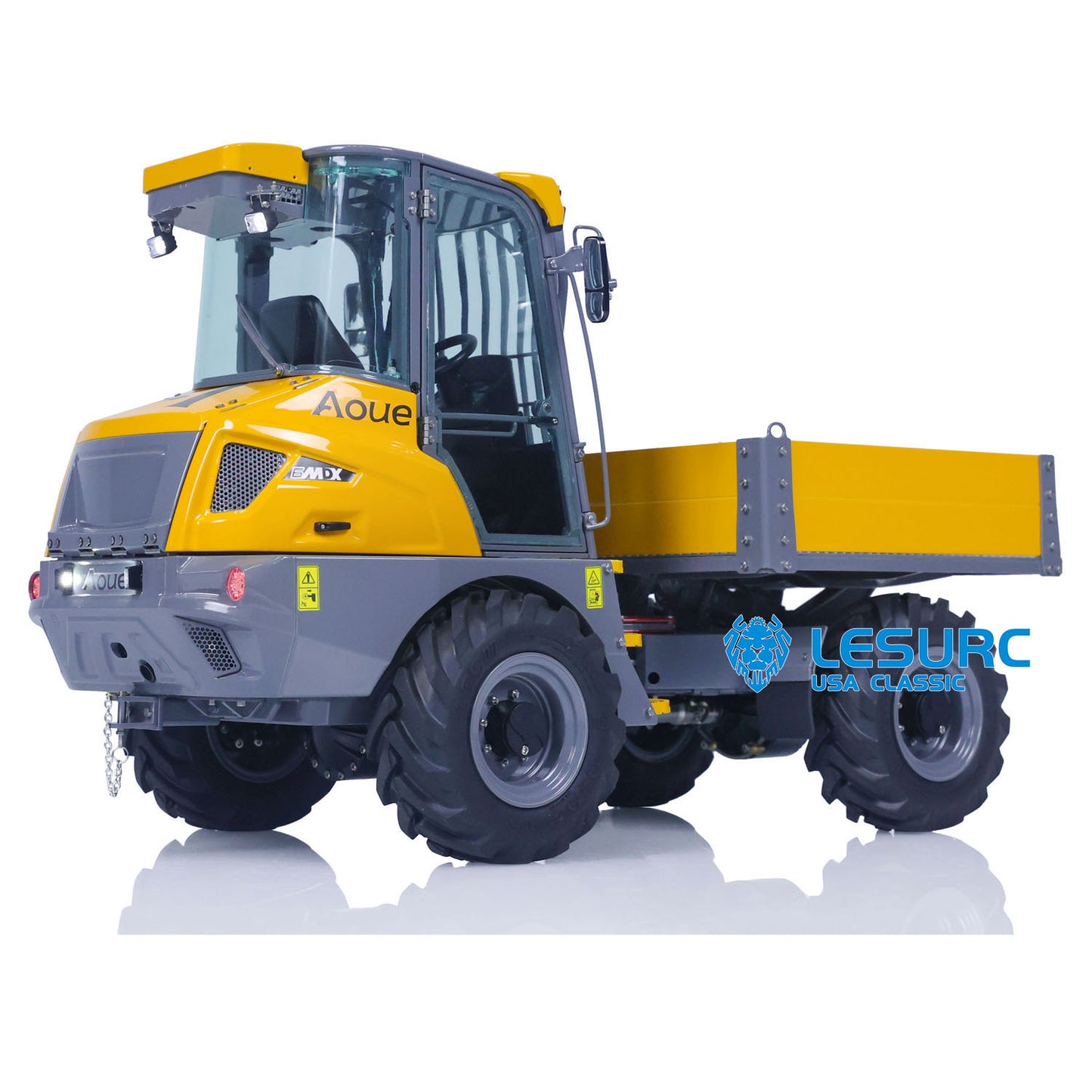 LESU Metal 4x4 1/14 RC Hydraulic Dumper Car 6MDX-B Remote Control Tipper Trucks Emulated Contruction Vehicle DIY Model