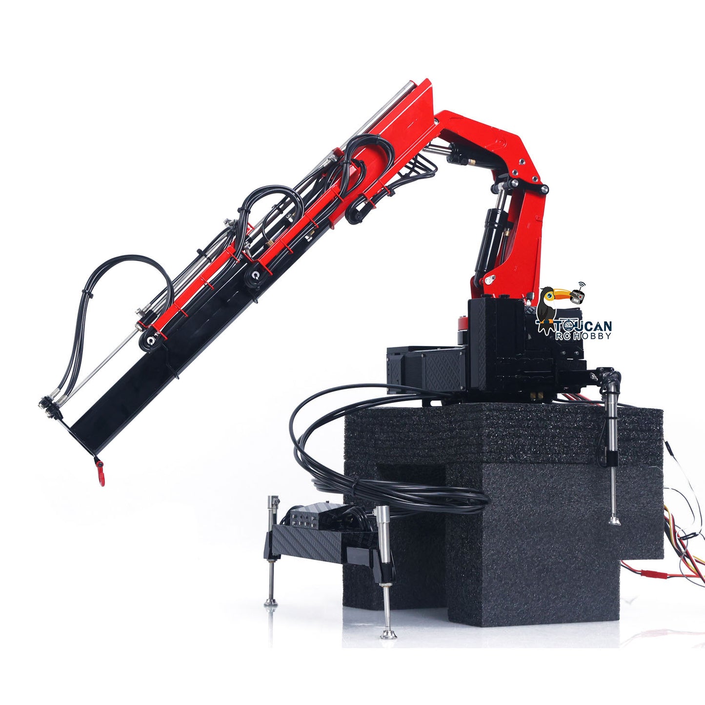 LESU 1/14 RC Model Parts Hydraulic Truck Crane W/ Control Valve Oil Pump Dumper