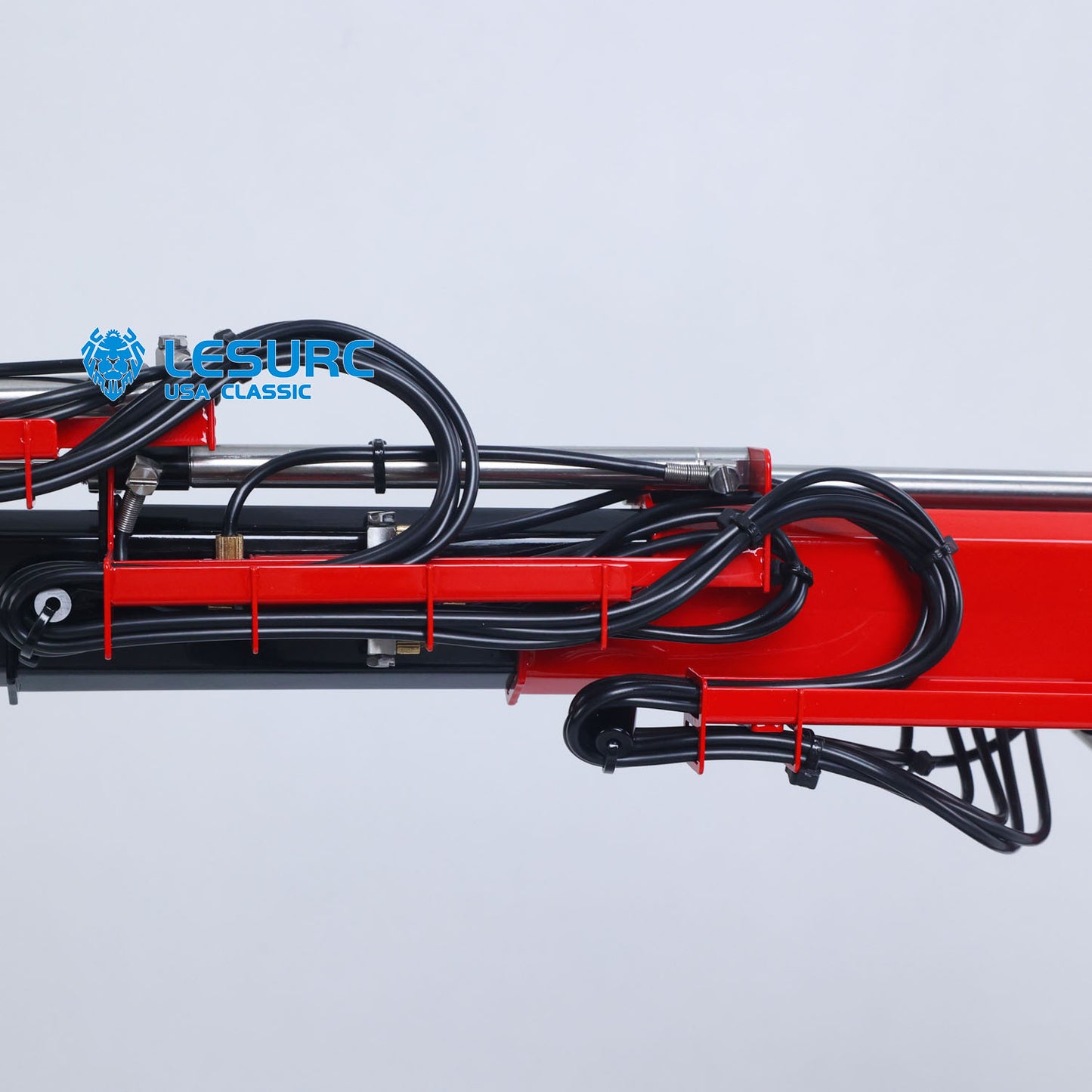 LESU 1/14 RC Hydraulic Crane with Base LED Lights Brushless ESC for RC Truck Model Construction Vehicle Hobby Enthusiasts