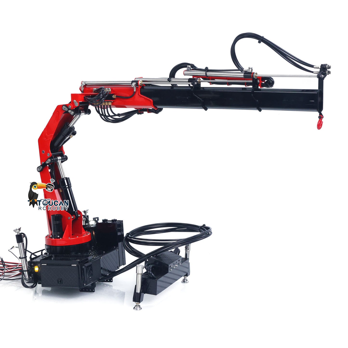 LESU 1/14 RC Model Parts Hydraulic Truck Crane W/ Control Valve Oil Pump Dumper