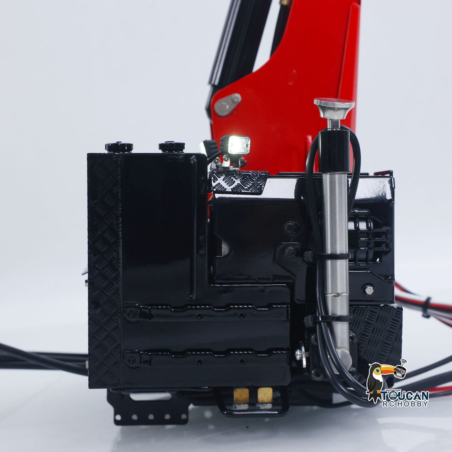 LESU 1/14 RC Model Parts Hydraulic Truck Crane W/ Control Valve Oil Pump Dumper