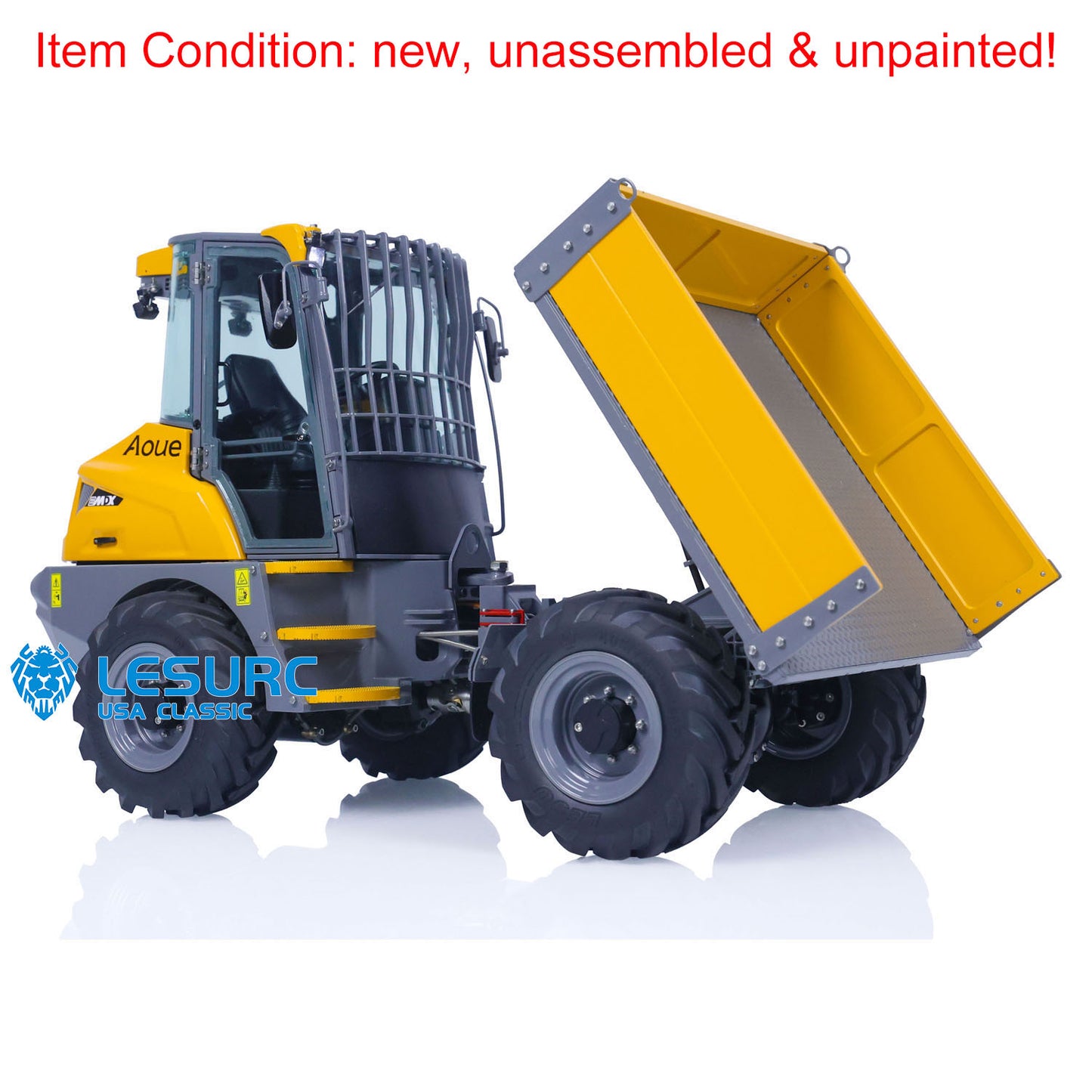 LESU 6MDX-B Metal 1/14 RC Hydraulic Dump Truck Remote Controlled Tipper Electric Car KIT Unpainted Hobby Model