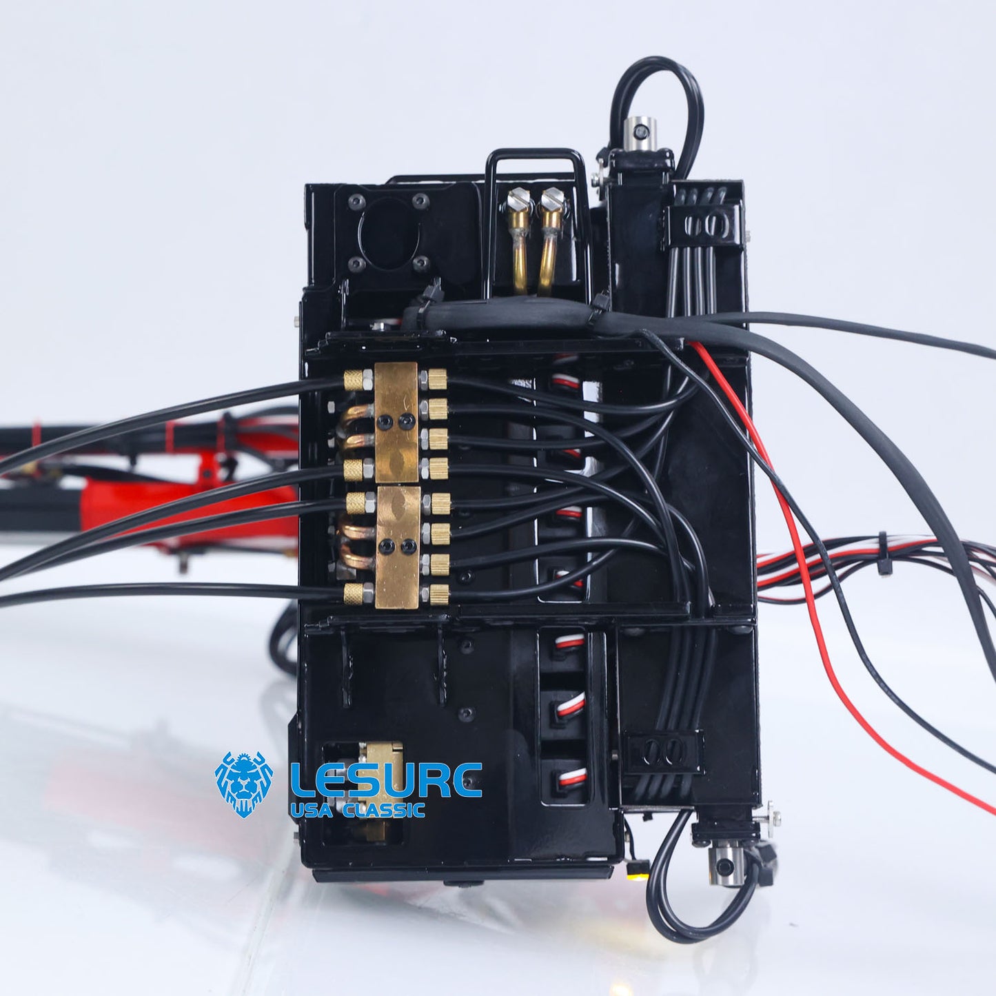 LESU 1/14 RC Hydraulic Crane with Base LED Lights Brushless ESC for RC Truck Model Construction Vehicle Hobby Enthusiasts