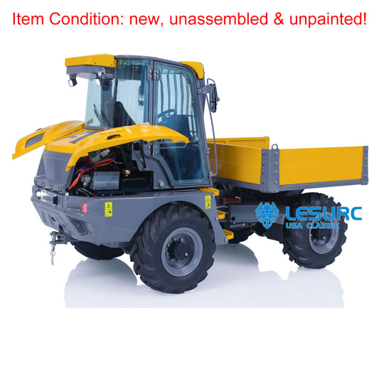 LESU 6MDX-B Metal 1/14 RC Hydraulic Dump Truck Remote Controlled Tipper Electric Car KIT Unpainted Hobby Model