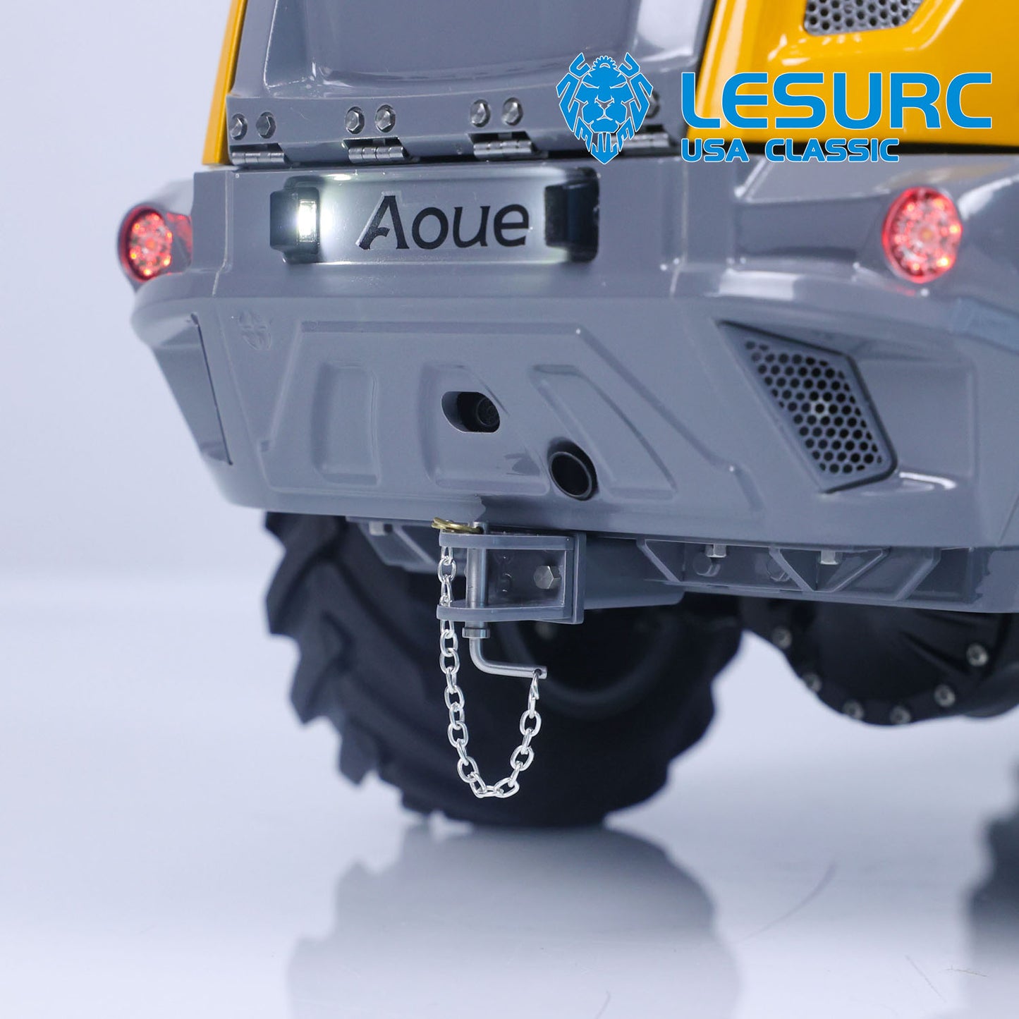 LESU 6MDX-B 1/14 Metal Hydraulic 4x4 RC Dump Truck with Differential Lock Axles Sound Light System for Engineering Vehicle Enthusiast