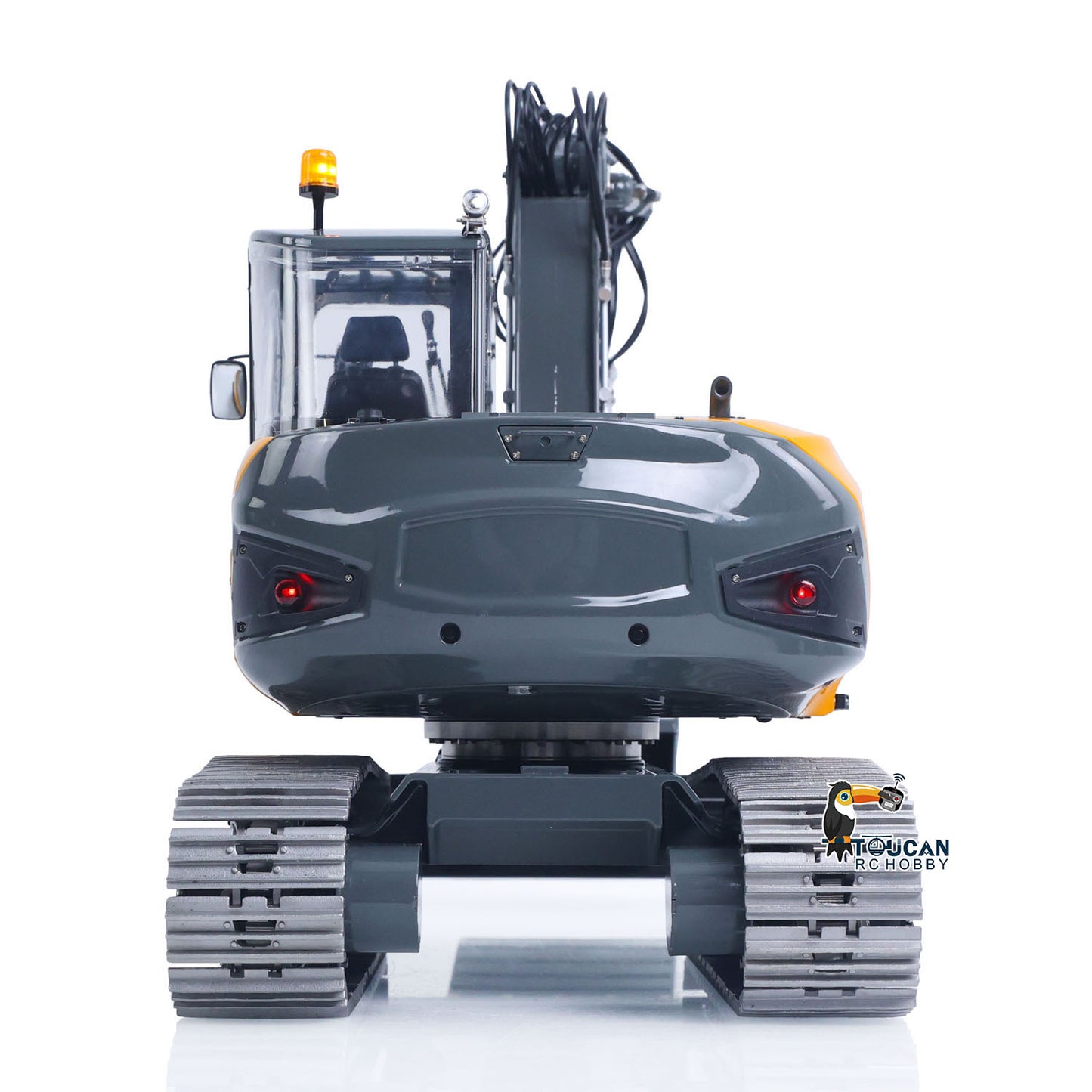 LESU 1/14 Metal RC Hydraulic Excavator MC15 RTR 4Arms Remote Control Digger 15MC 9 Valves Dual Pumps Light Sound PL18EV Lite
