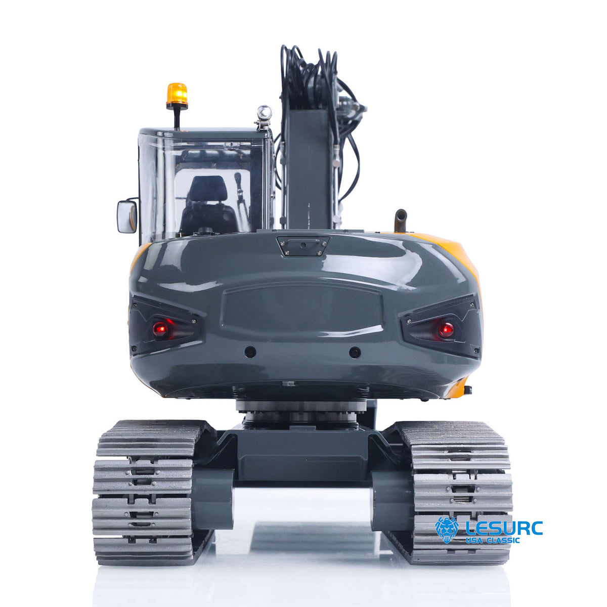 LESU MC15 4 Arms Metal 1/14 Hydraulic Remote Control Excavator KIT Model RC Digger Dual Pumps 9 Ways Valve Light Sound Motor