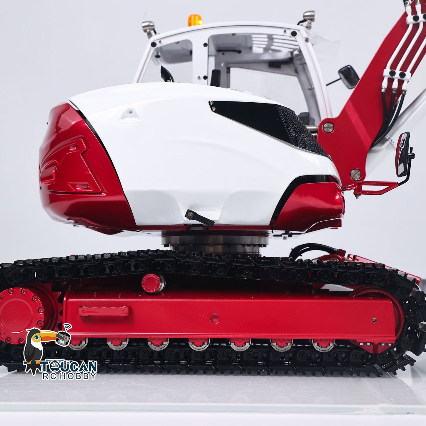 LESU 1/14 Metal Hydraulic Remote Control Excavator MC15 4Arms RC Digger Dual Pumps Light System Sound Flysky PL18EV Lite Radio