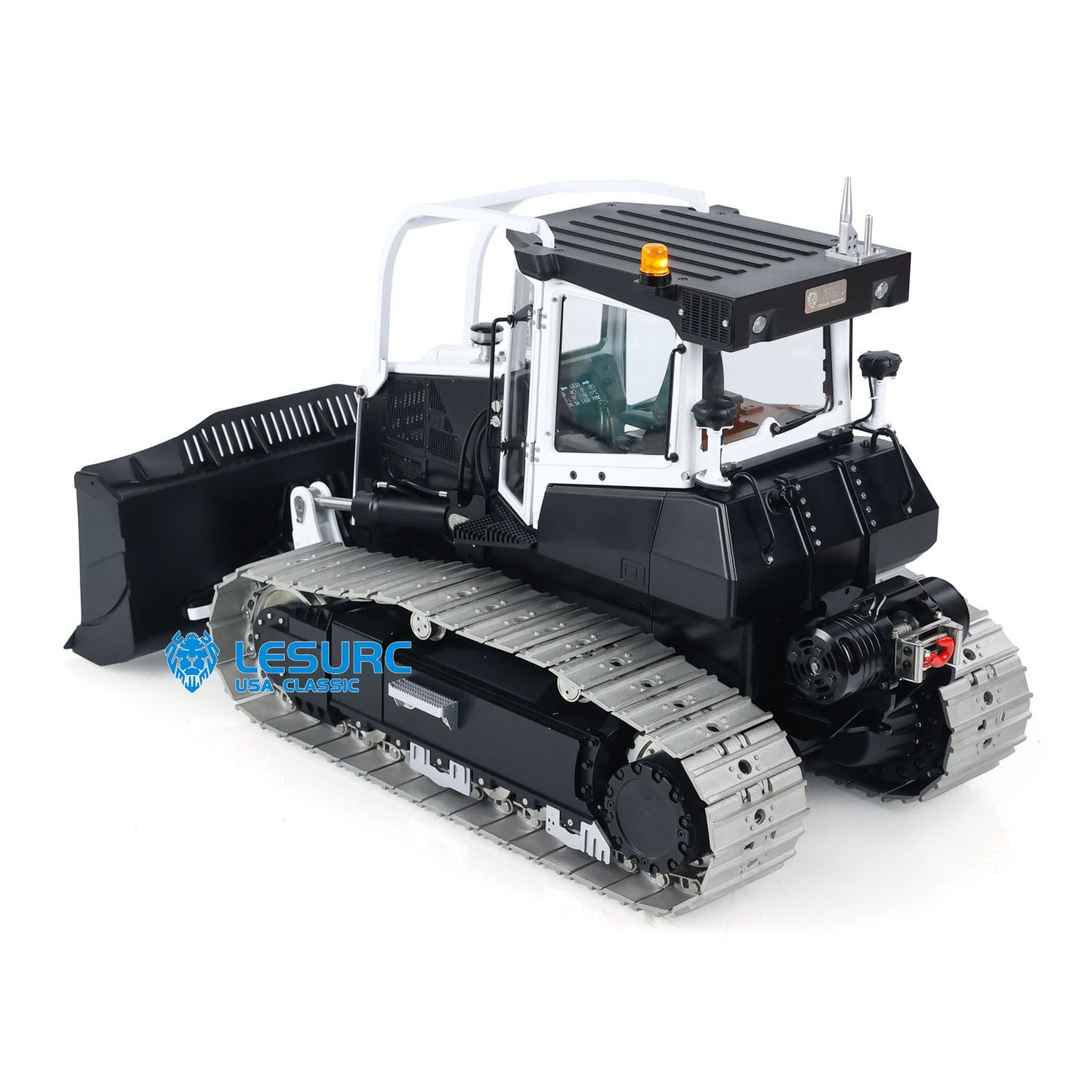 LESU 1/14 RC Dozer Metal Hydraulic Aoue 850K Remote Control Bulldozer Control Simulation Construction Vehicle Models Light Sound