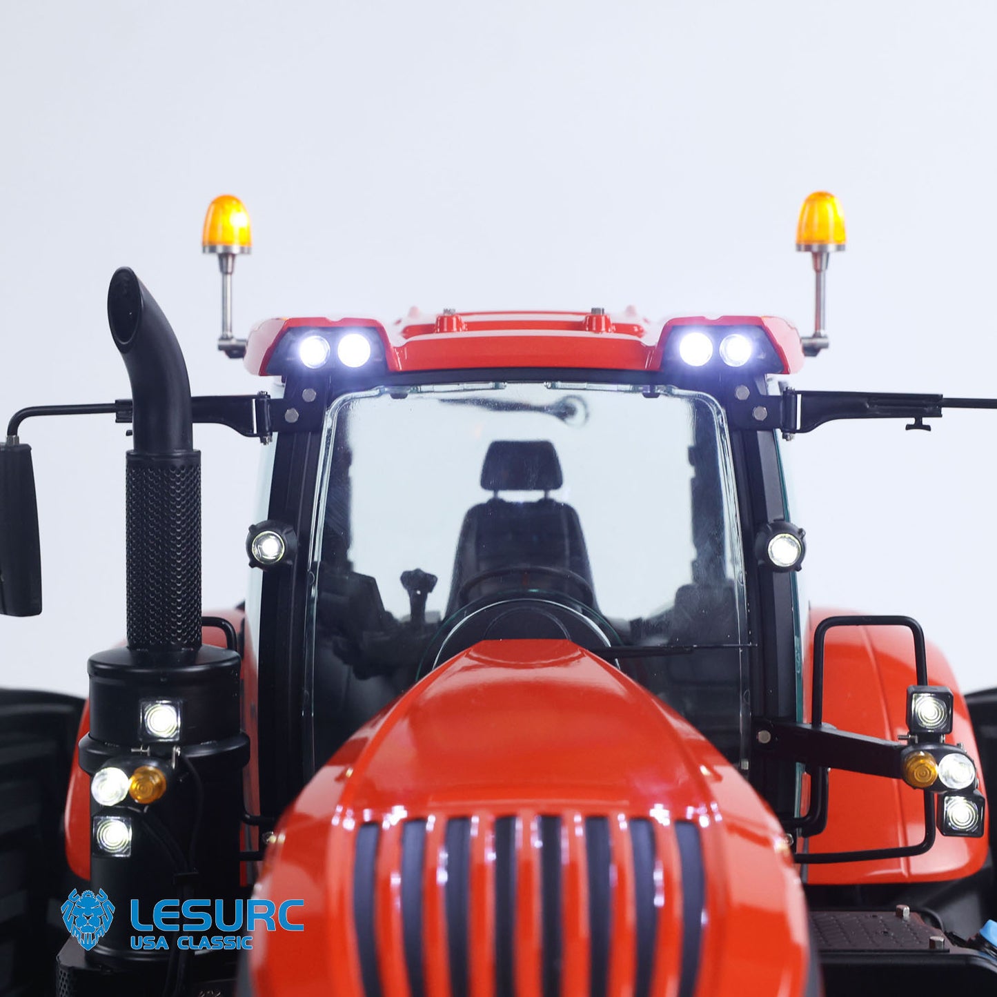 LESU AOUE 1050 Metal 1/14 Hydraulic RC Tractor Model 4x4 Agricultural Vehicle Double Wheels Frsky XE Radio Battery Smoke Sound