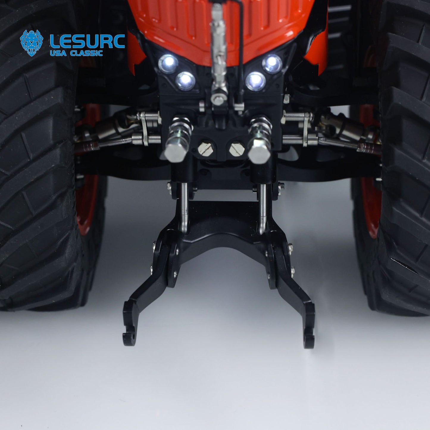 LESU AOUE 1050 Metal 1/14 Hydraulic RC Tractor Model 4x4 Agricultural Vehicle Double Wheels Frsky XE Radio Battery Smoke Sound