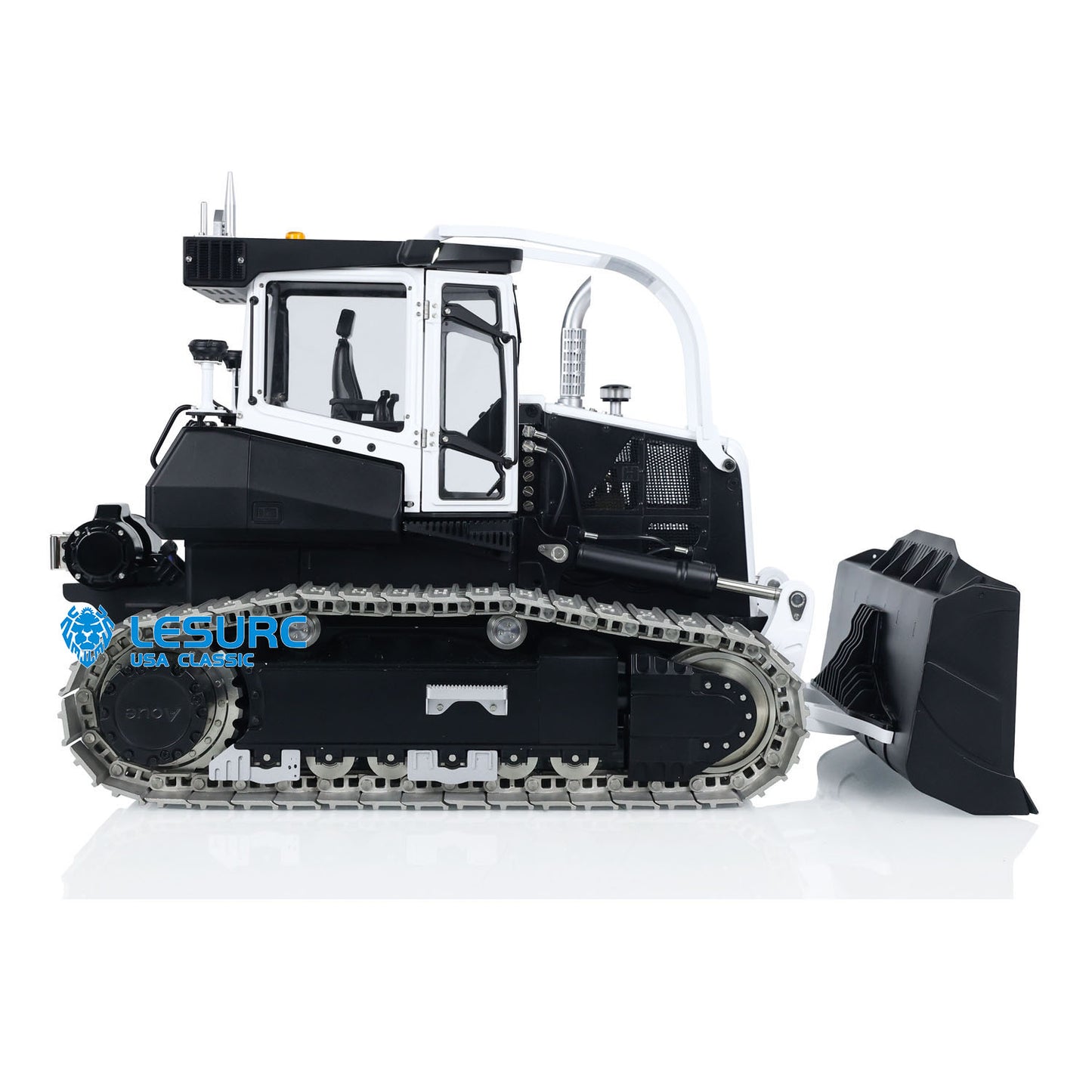 LESU 1/14 RC Dozer Metal Hydraulic Aoue 850K Remote Control Bulldozer Control Simulation Construction Vehicle Models Light Sound