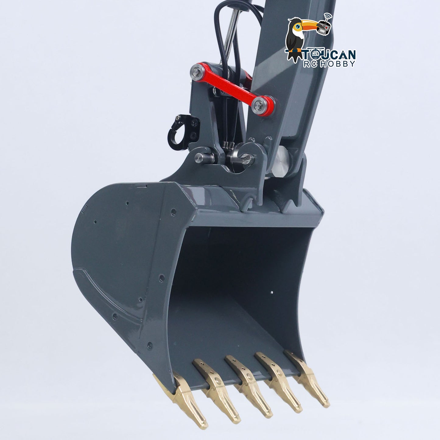 LESU 1/14 Metal RC Hydraulic Excavator MC15 RTR 4Arms Remote Control Digger 15MC 9 Valves Dual Pumps Light Sound PL18EV Lite