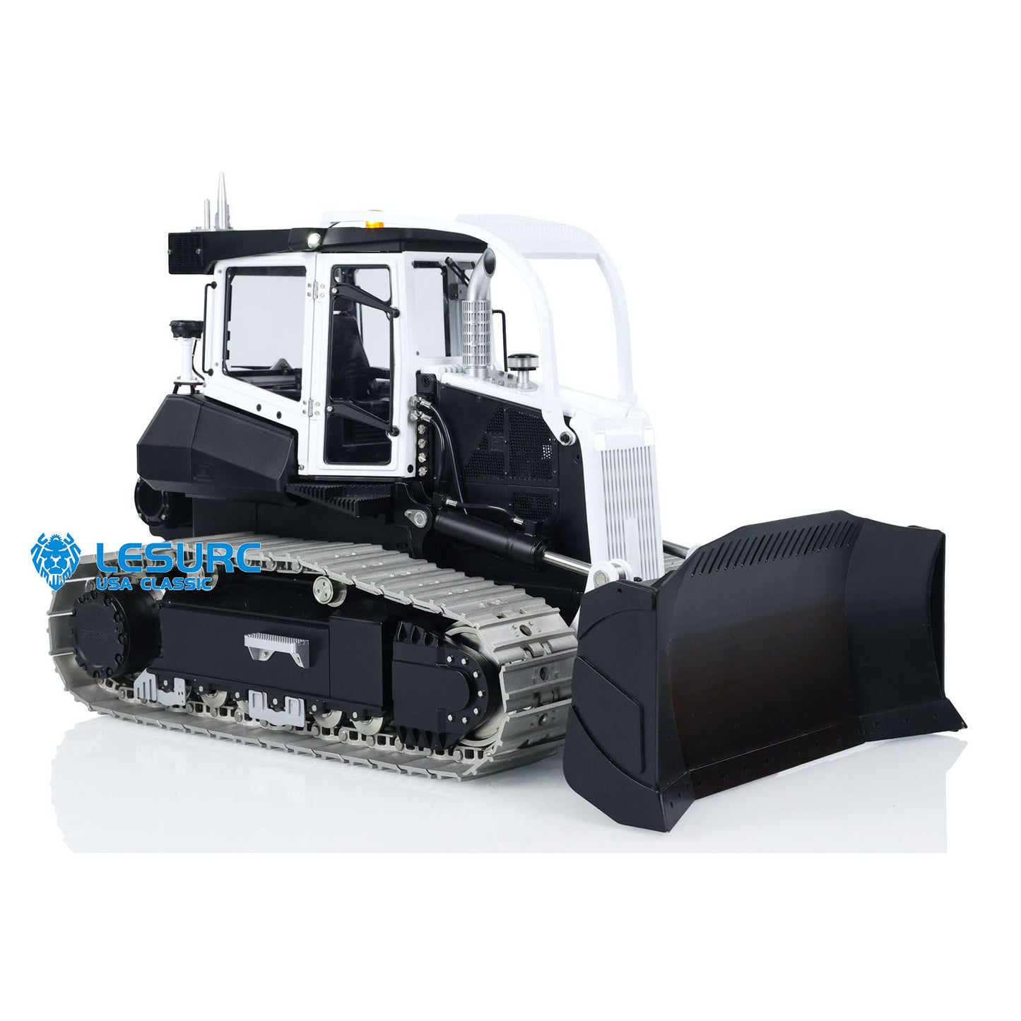 LESU 1/14 RC Dozer Metal Hydraulic Aoue 850K Remote Control Bulldozer Control Simulation Construction Vehicle Models Light Sound