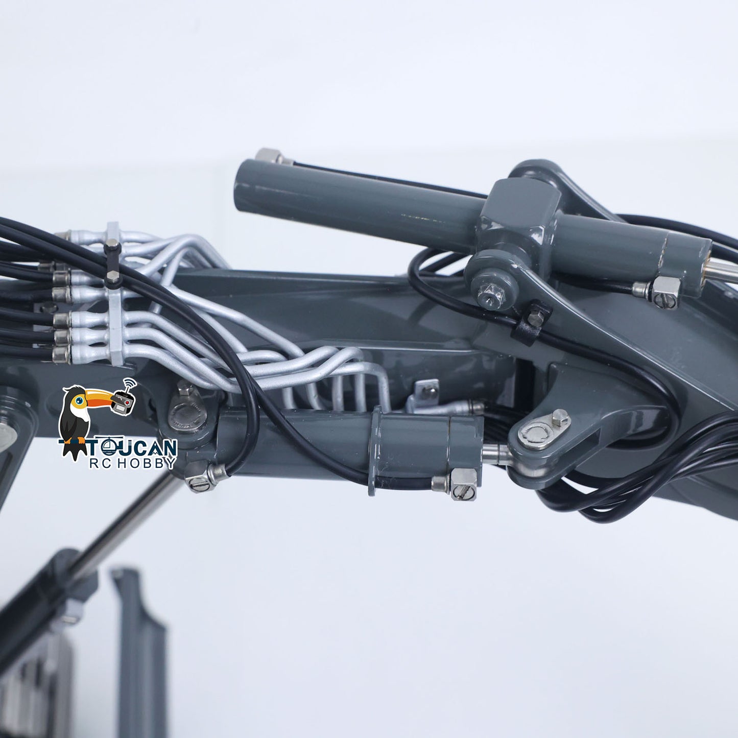 LESU 1/14 Metal RC Hydraulic Excavator MC15 RTR 4Arms Remote Control Digger 15MC 9 Valves Dual Pumps Light Sound PL18EV Lite