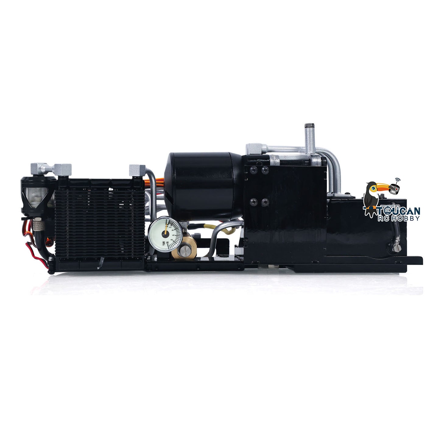 LESU Metal 1/14 3 Arms Aoue-LR945 Remote Control Hydraulic Tracked Excavator Unassembled RC Digger Model With Light System
