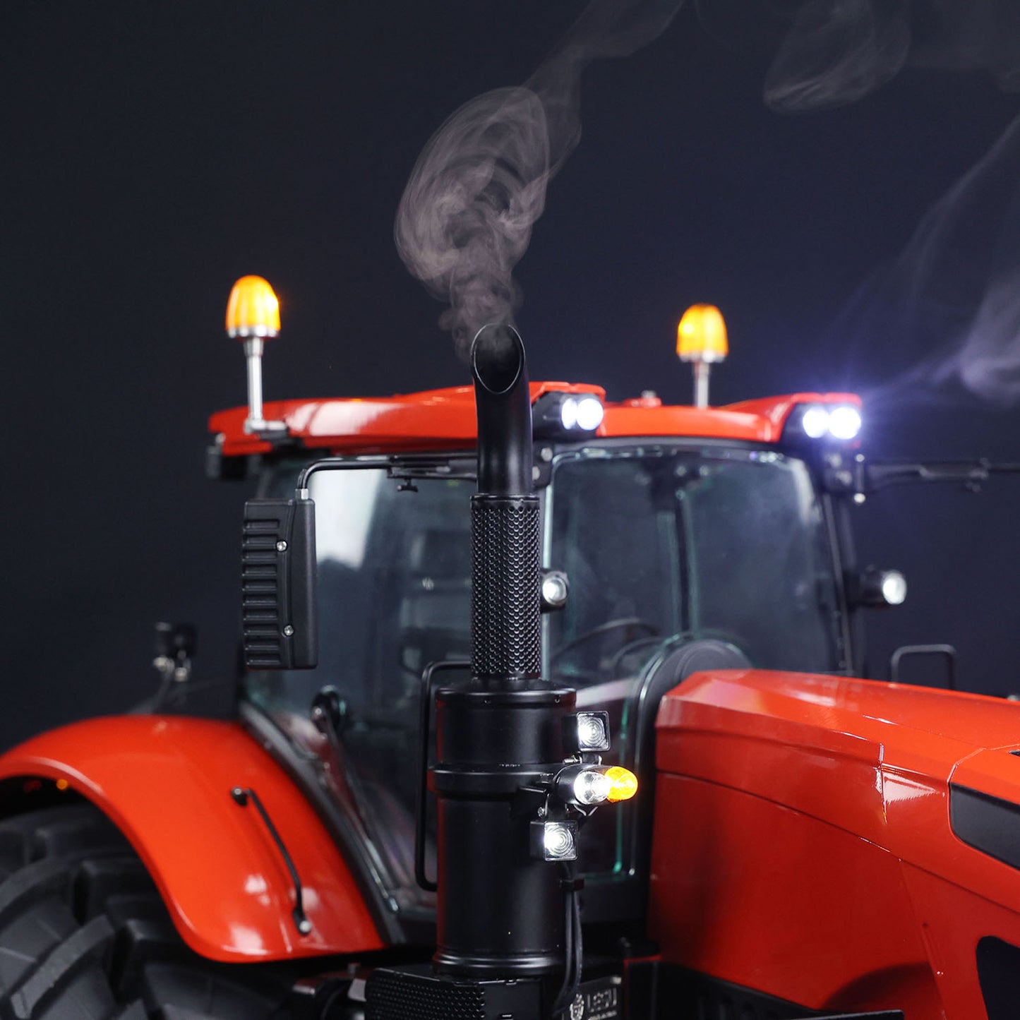 IN Stock LESU Metal 1/14 RC Tractor Truck AOUE 1050 4x4 Hydraulic Farm vehicle K500 Seedbed Pre-sowing Soil Preparation Planter Plough Light Sound