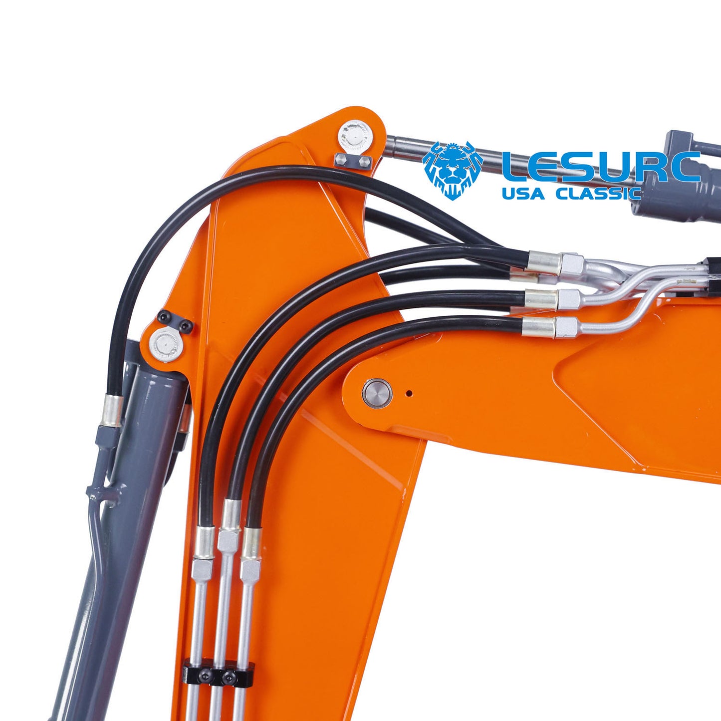 LESU Assembled Metal 1/14 Hydraulic RC Excavator Aoue ET26L Pump Valve ESC GPS Remote Control Digger Construction Vehicles