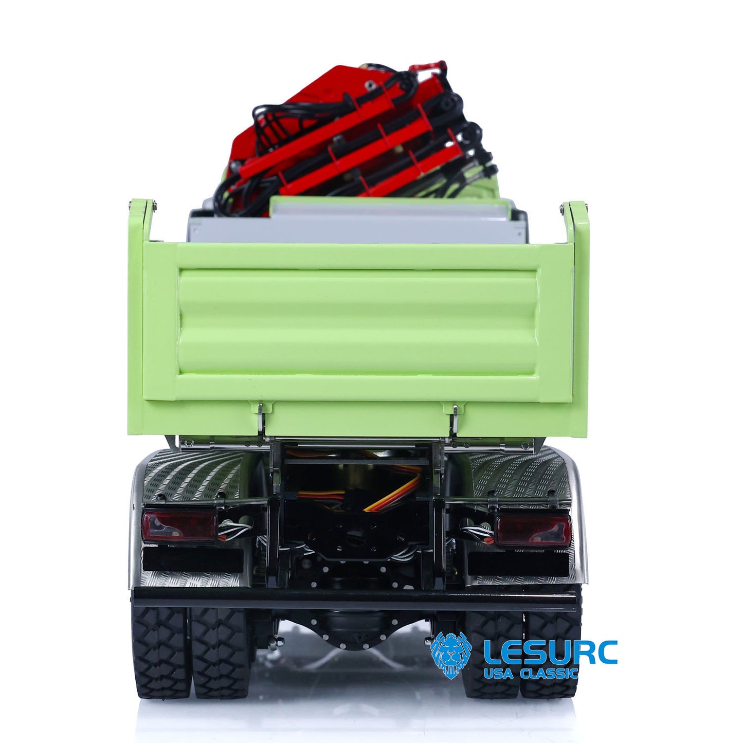 LESU 1/14 RC Hydraulic Dump Truck 8X8 Painted Remote Control Crane Tipper Car Construction Vehicle Model W/ Motor Servo ESC