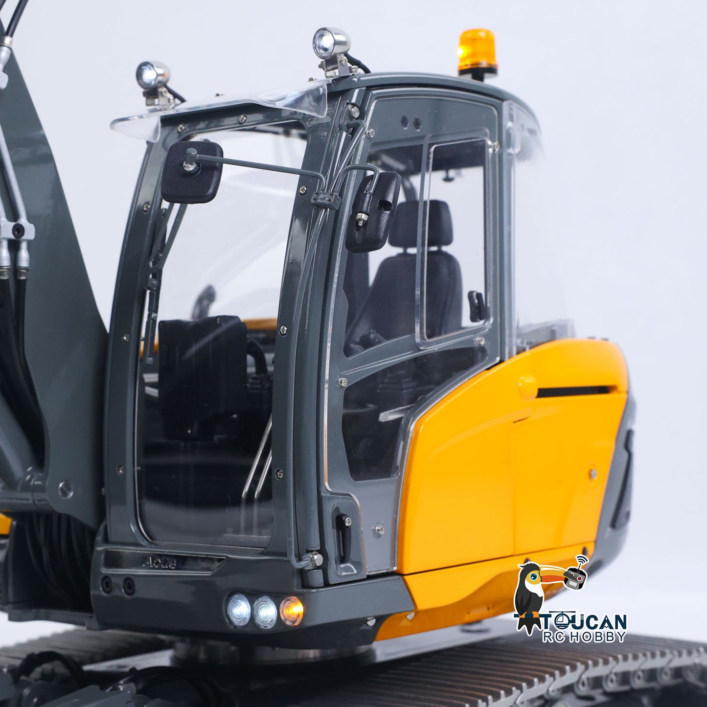 LESU 1/14 Metal RC Hydraulic Excavator MC15 RTR 4Arms Remote Control Digger 15MC 9 Valves Dual Pumps Light Sound PL18EV Lite