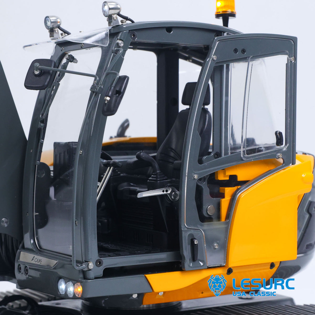 LESU MC15 4 Arms Metal 1/14 Hydraulic Remote Control Excavator KIT Model RC Digger Dual Pumps 9 Ways Valve Light Sound Motor