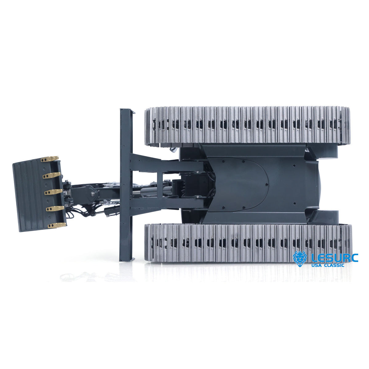 LESU MC15 4 Arms Metal 1/14 Hydraulic Remote Control Excavator KIT Model RC Digger Dual Pumps 9 Ways Valve Light Sound Motor