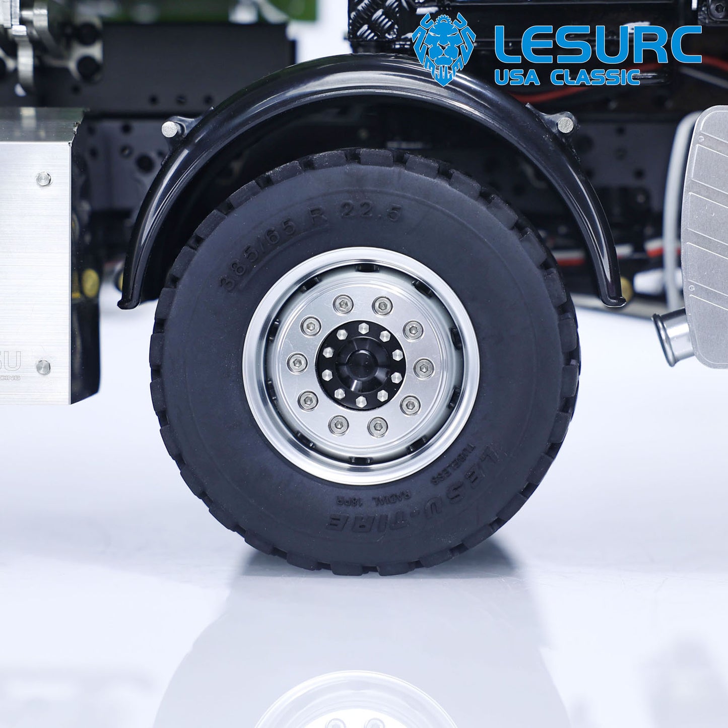LESU Z0063 1/14 Metal 8X8 Hydraulic RC Dump Truck 3 Way Tipper with Crane 2 Speed Transmission 7CH Valve Light Sound for Construction Model Hobbyists