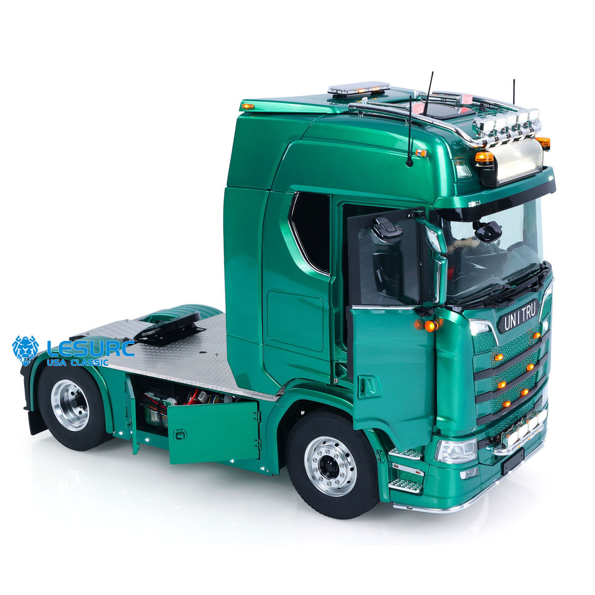 IN Stock TOUCAN Z008 1/14 4x4 Metal Chassis RC Tractor Truck with 2Speed Gearbox Magnetic High Roof Chassis Suspension Smoke FlySky ST8 Radio Controller Light Sound