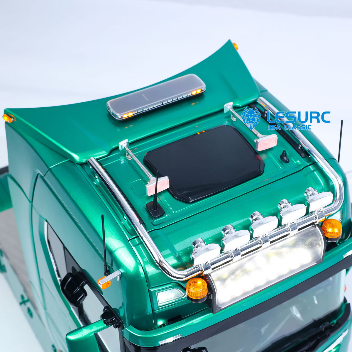 IN Stock TOUCAN Z008 1/14 4x4 Metal Chassis RC Tractor Truck with 2Speed Gearbox Magnetic High Roof Chassis Suspension Smoke FlySky ST8 Radio Controller Light Sound