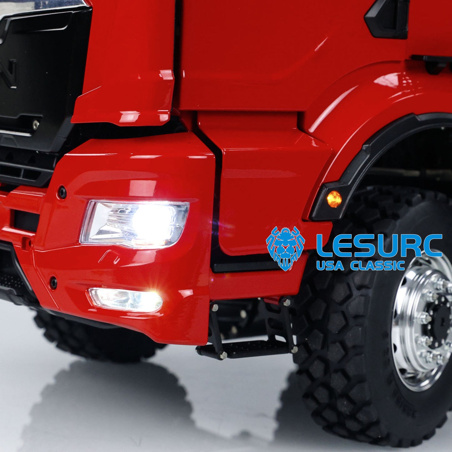 LESU 1/14 RC Hydraulic Dump Truck 8X8 Metal Chassis Customized Car Sound Lights Smoke I6S Controller