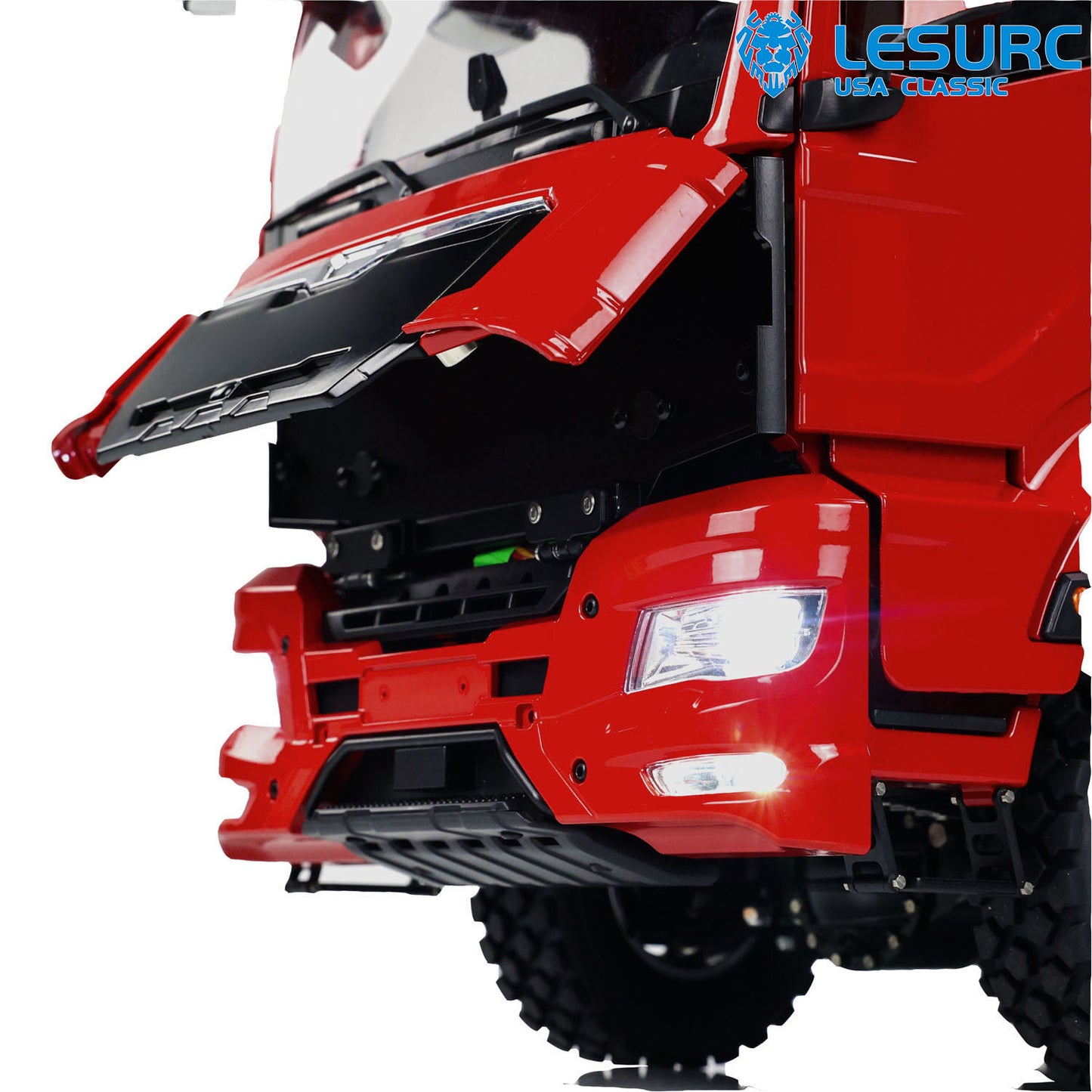 LESU 1/14 RC Hydraulic Dump Truck 8X8 Metal Chassis Customized Car Sound Lights Smoke I6S Controller