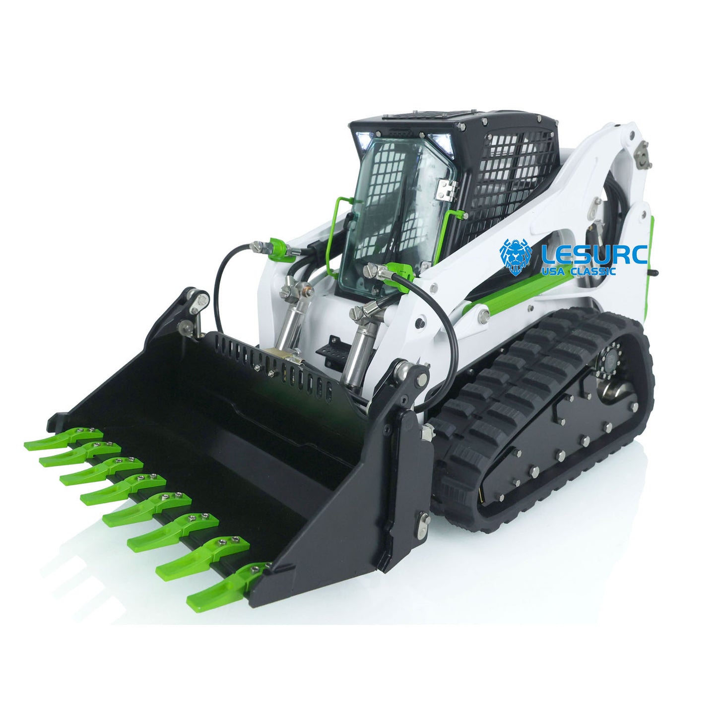 US STOCK LESU 1/14 Aoue LT5 RC Hydraulic Loader Skid-Steer RTR Radio Tracked Car Lights Sound Module Fast Shipment Teshulianjie