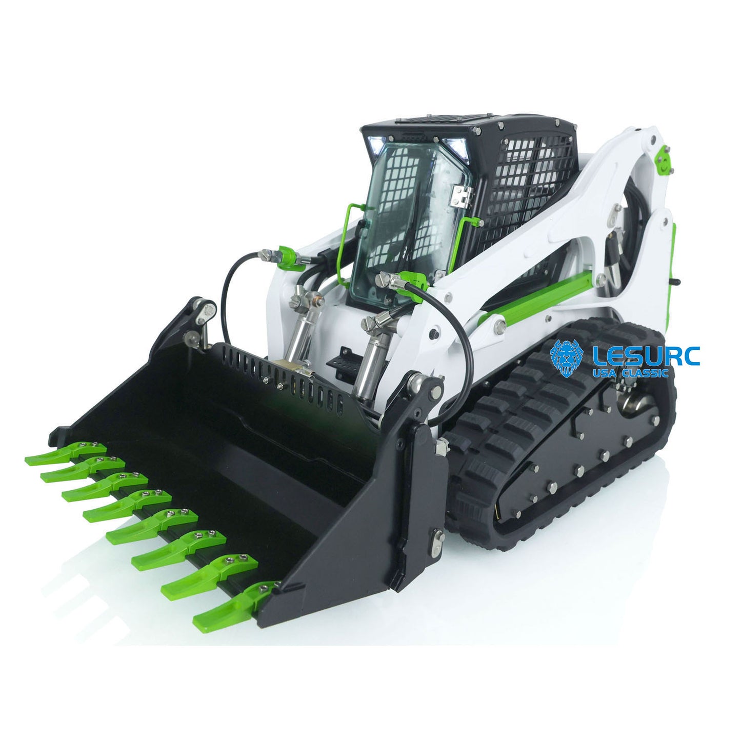 LESU 1/14 Aoue LT5 Remote Controlled Hydraulic Loader Skid-Steer Ready To Run Radio Tracked Car W/ Controller Battery DIY Parts