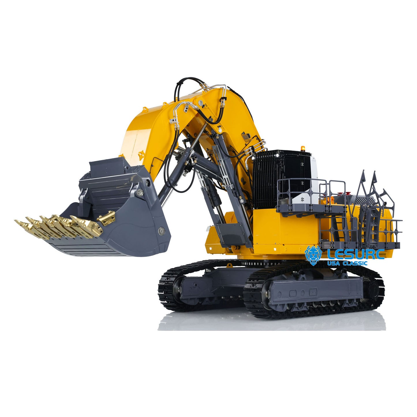 LESU Giant 1/14 Hydraulic RC Excavator AOUE 9150 Metal Construction Vehicles Heavy Duty Diggers Model Double Oil Pump PL18EV Lite Radio