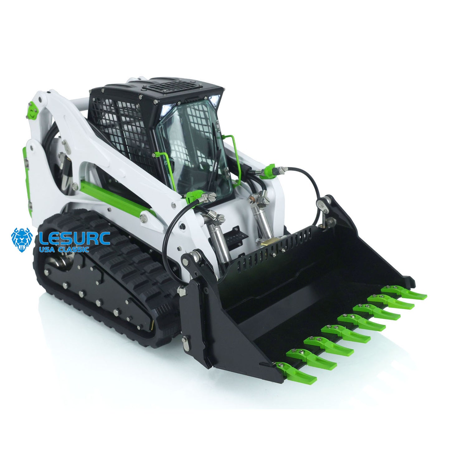 LESU 1/14 Aoue LT5 Remote Controlled Hydraulic Loader Skid-Steer Ready To Run Radio Tracked Car W/ Controller Battery DIY Parts