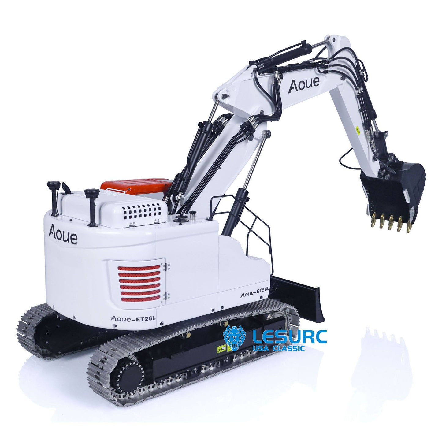 Metal LESU 1/14 RC Hydraulic Equipment Radio Controlled Excavator Aoue ET26L PL18EV Digger Hobby Model Sounds Optional Versions