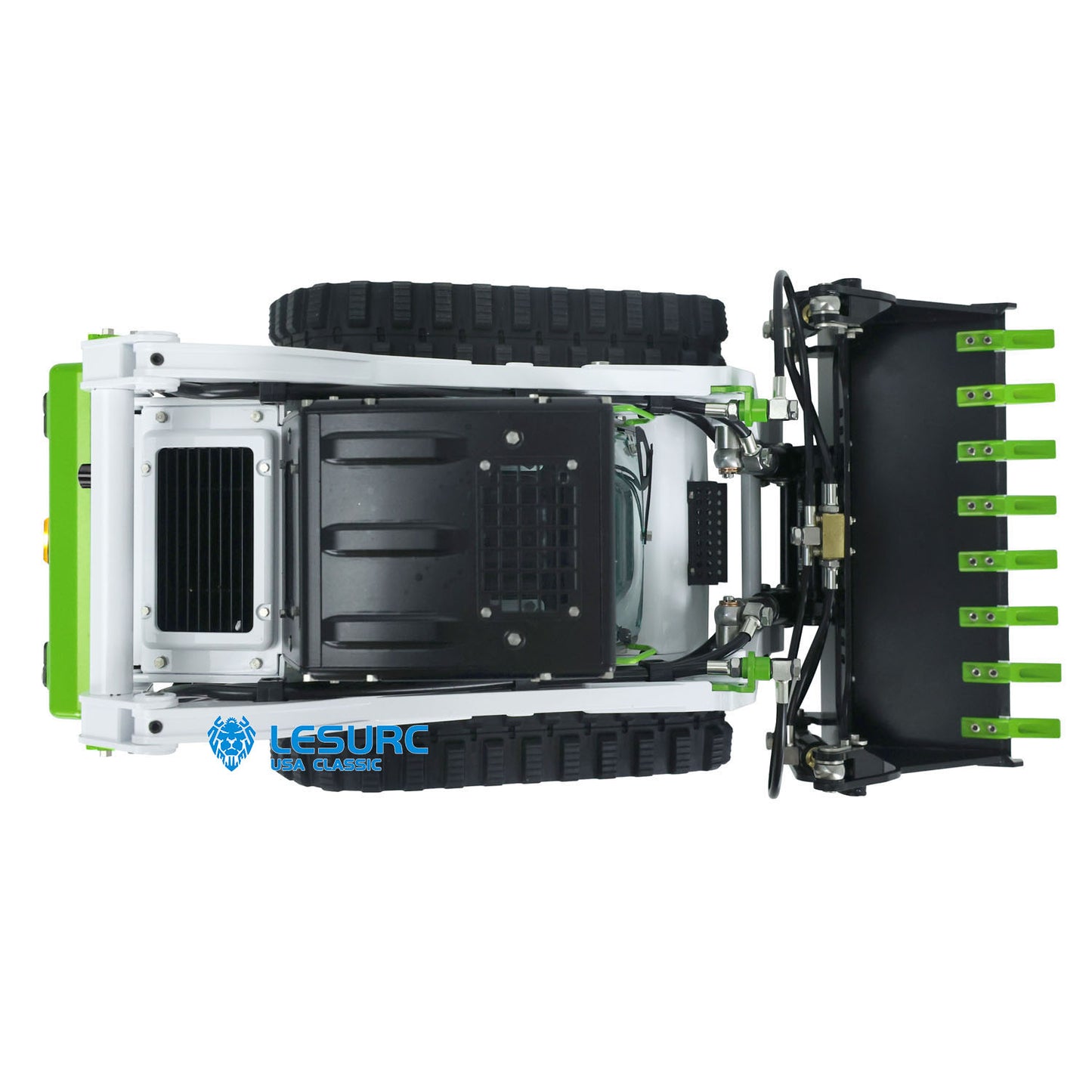 LESU 1/14 Aoue LT5 Remote Controlled Hydraulic Loader Skid-Steer Ready To Run Radio Tracked Car W/ Controller Battery DIY Parts