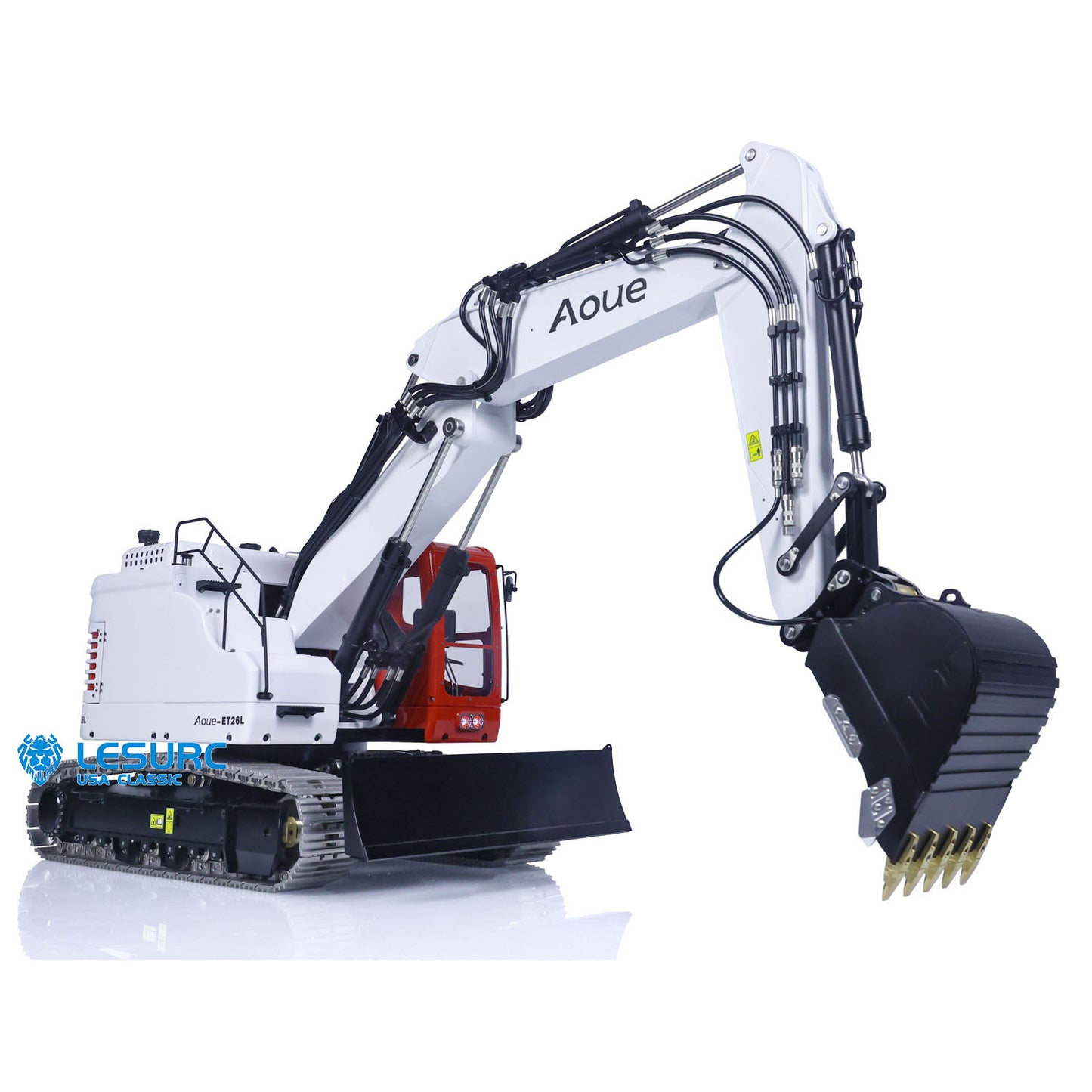 Metal LESU 1/14 RC Hydraulic Equipment Radio Controlled Excavator Aoue ET26L PL18EV Digger Hobby Model Sounds Optional Versions