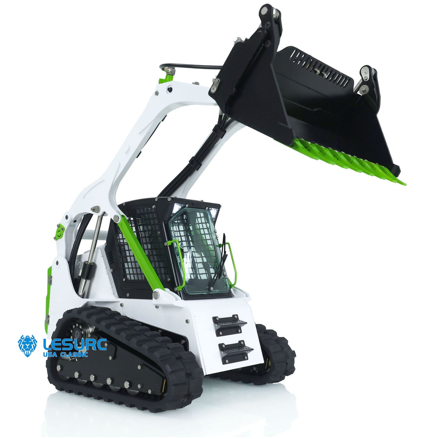 LESU 1/14 Aoue LT5 Remote Controlled Hydraulic Loader Skid-Steer Ready To Run Radio Tracked Car W/ Controller Battery DIY Parts