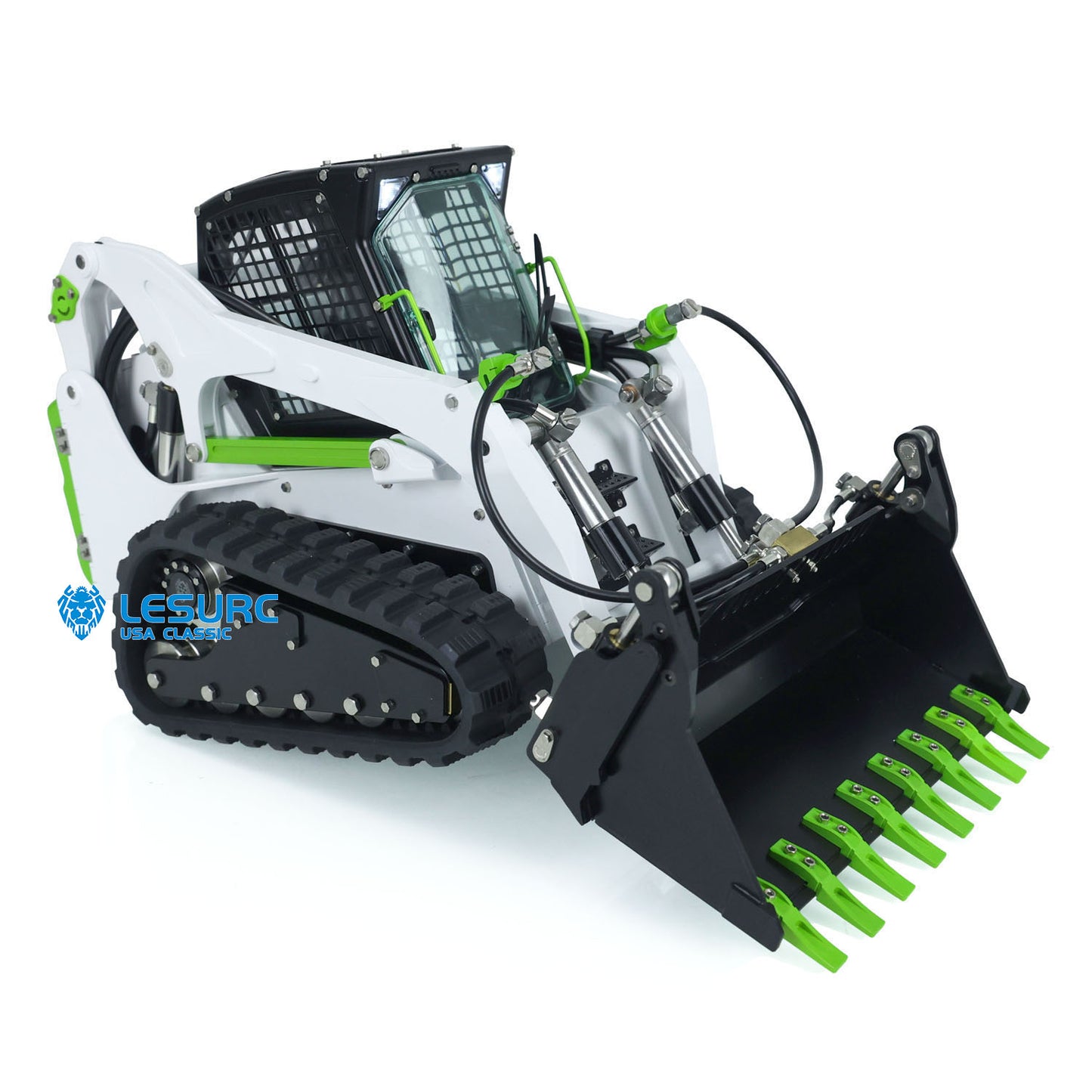 LESU 1/14 Aoue LT5 Remote Controlled Hydraulic Loader Skid-Steer Ready To Run Radio Tracked Car W/ Controller Battery DIY Parts